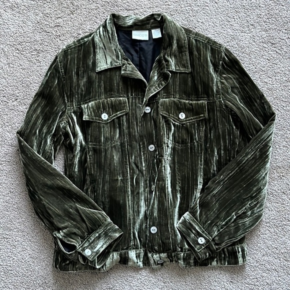 Chico's Jackets & Blazers - Chico’s Crushed Velvet Lightweight Jacket